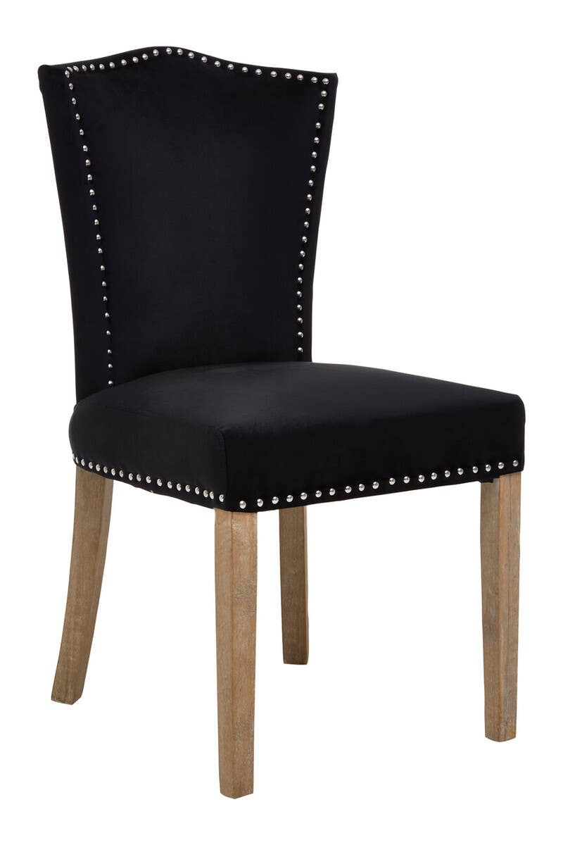 Vienna Velvet Upholstered Dining Chair #colour_black
