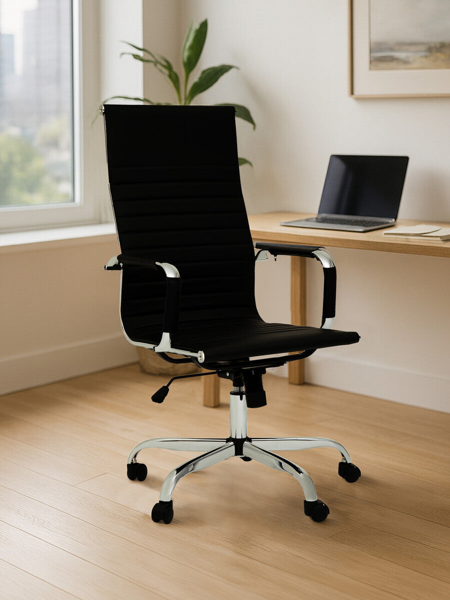 Florence Black High Back Home Office Chair