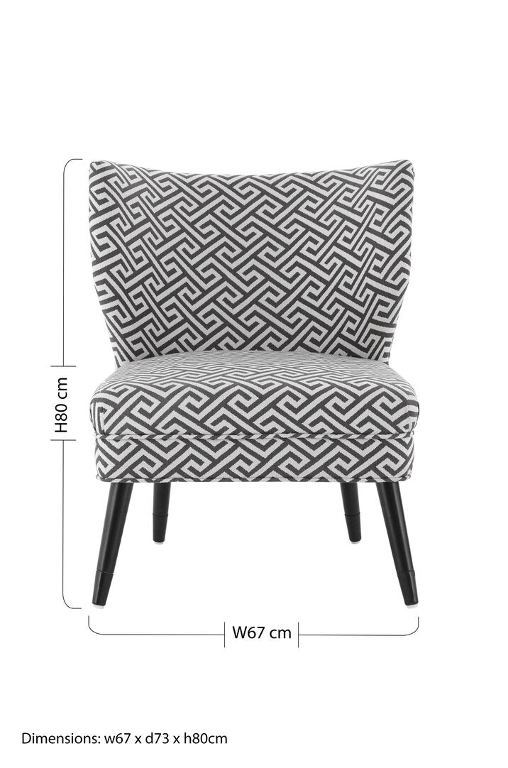 Sorrento Park Greek Key design lounge chair