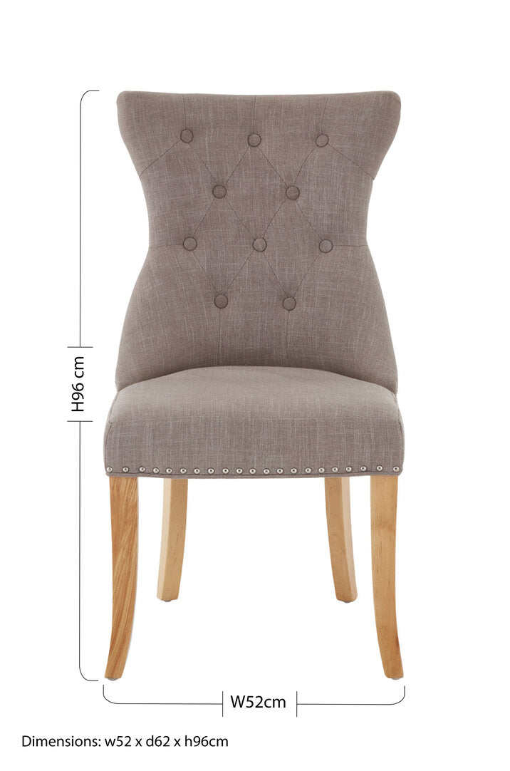 Sorrento Park Mink Linen Dining Chair