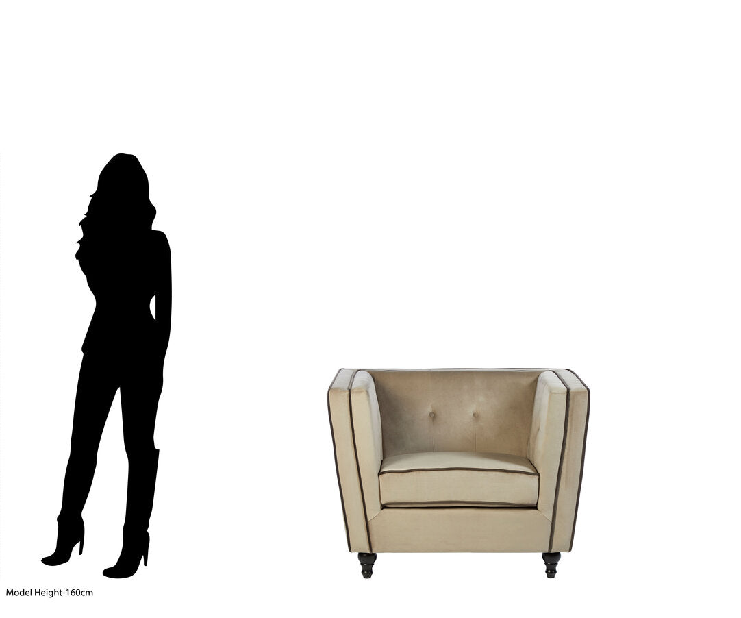 Notting Mink Velvet Chair