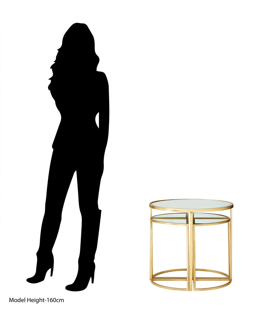 Harrogate Champagne Gold Set Of 5 Tables