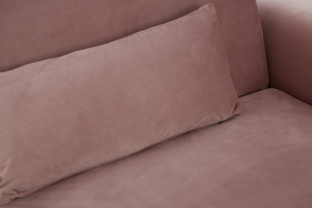 York Pink Velvet Sofa Bed
