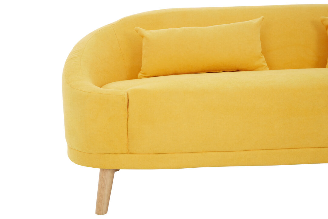 Bristol Yellow Linen Sofa