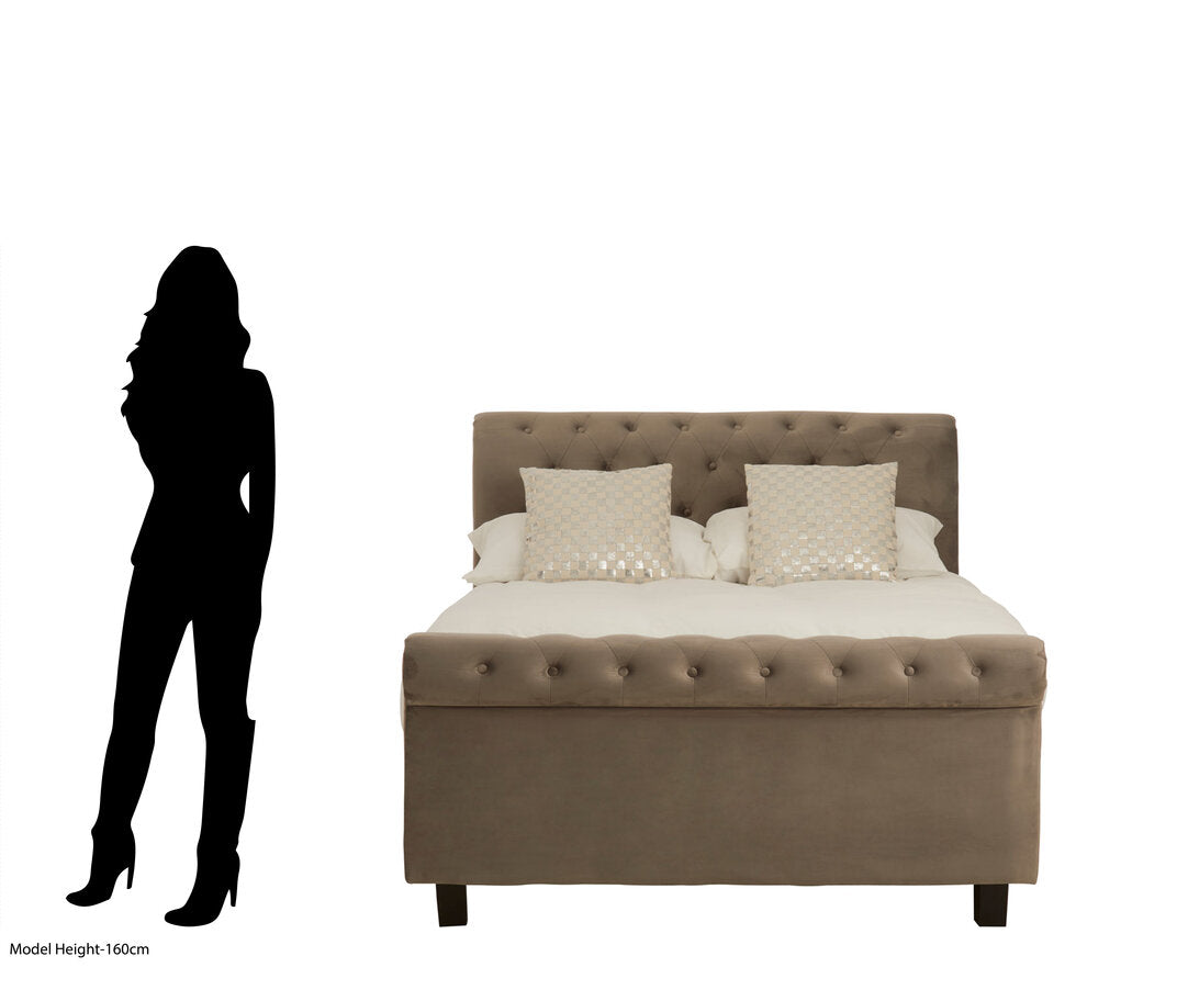 Norwich Grey Ottoman Double Bed