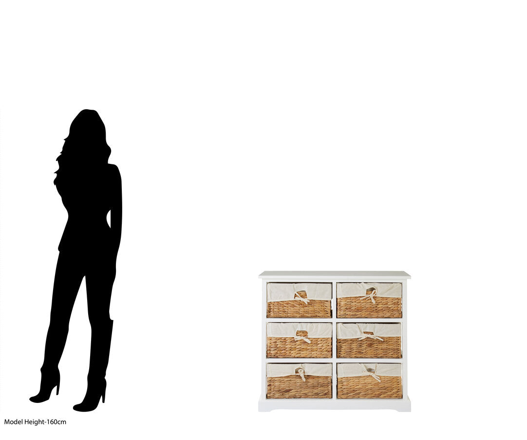 Siena 6 Seagrass Drawer Chest
