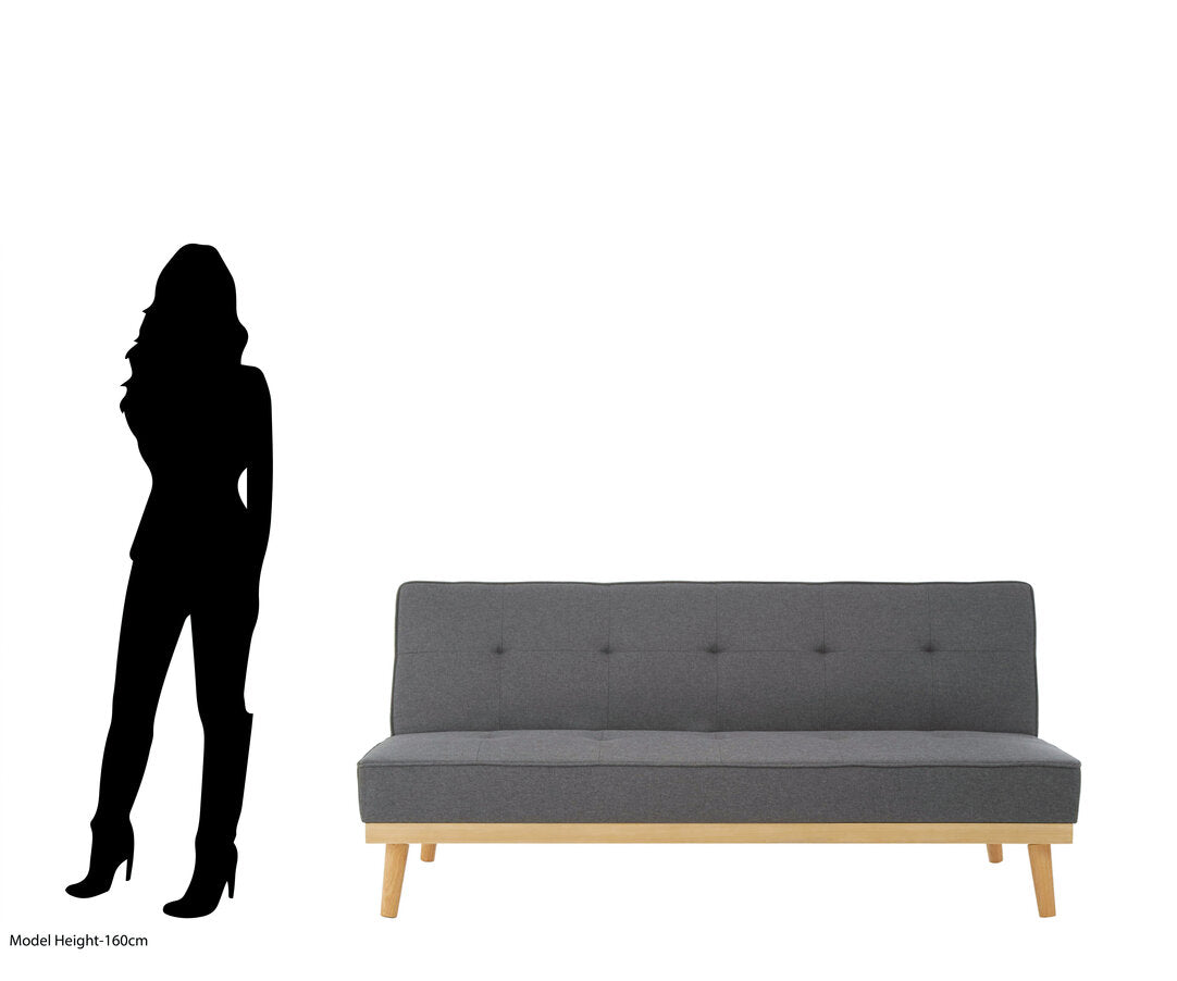 Richmond 3 Seat Grey Sofa Bed