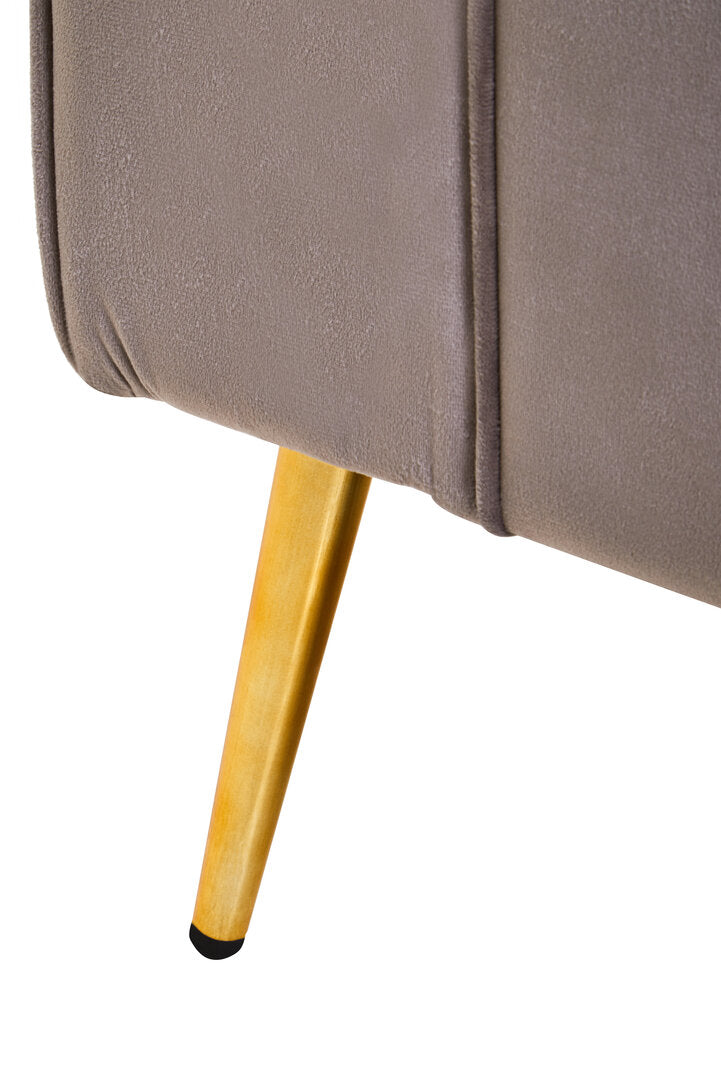 Regent Mink Velvet Ottoman Storage Bench