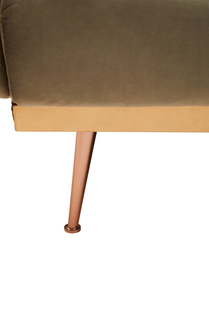 York Mink Velvet Sofa Bed