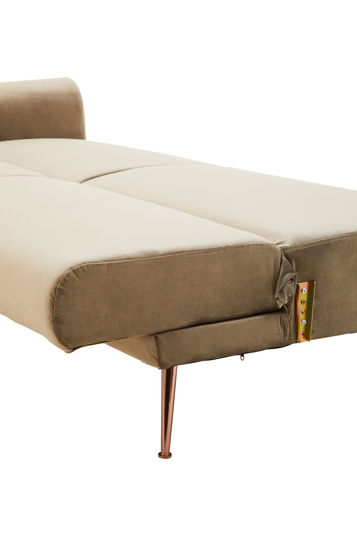 York Mink Velvet Sofa Bed
