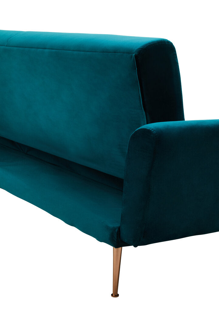 York Green Velvet Sofa Bed