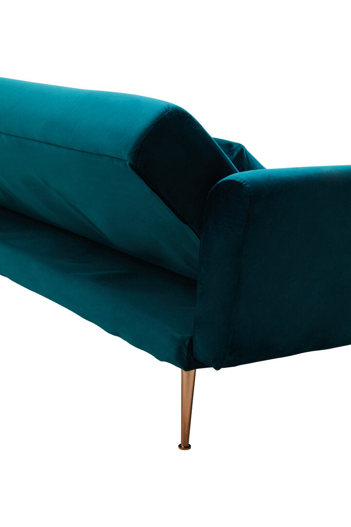 York Green Velvet Sofa Bed