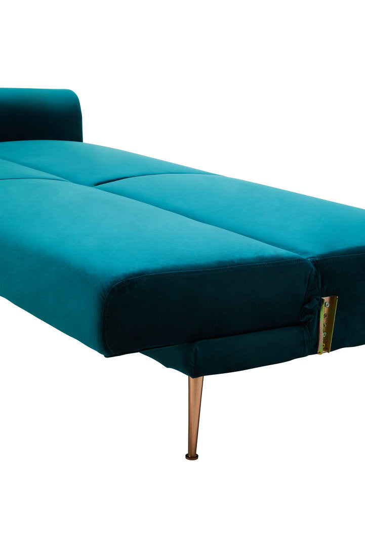 York Green Velvet Sofa Bed