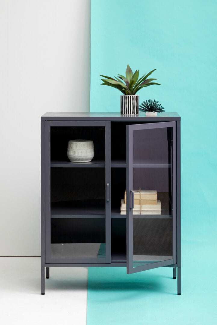 Cambridge Two Door Grey Metal Cabinet