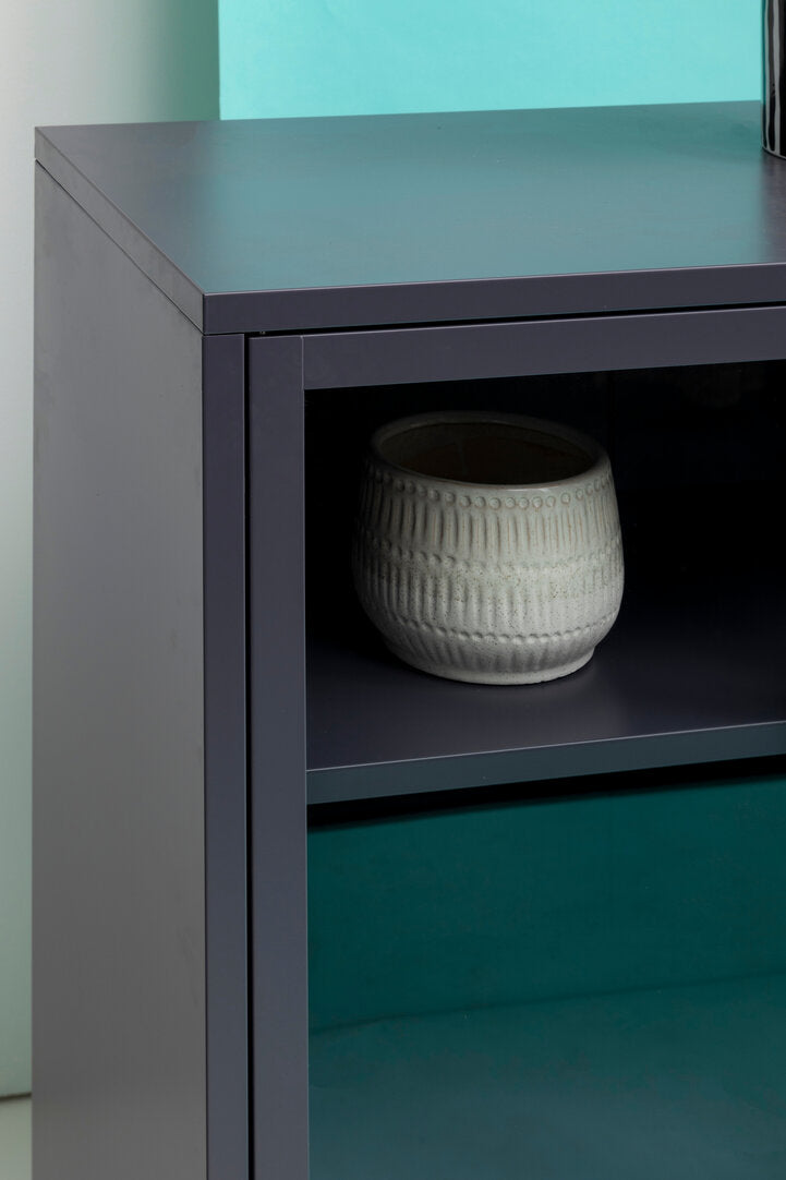 Cambridge Two Door Grey Metal Cabinet