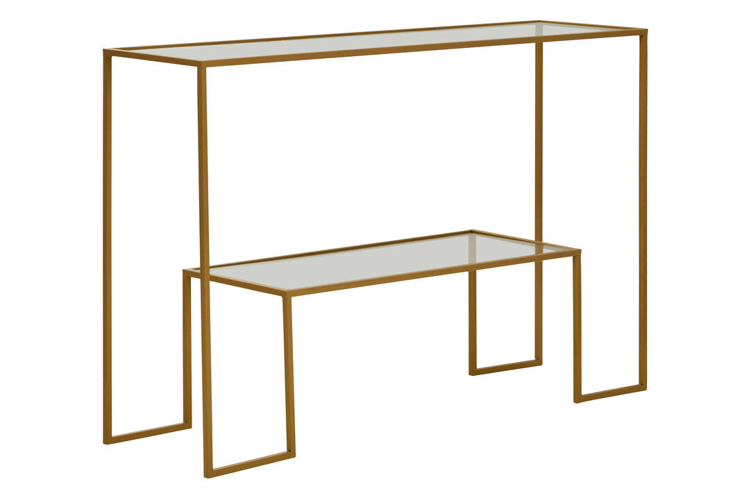 Notting Gold Finish Console Table