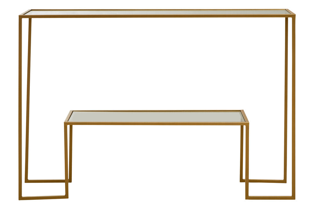 Notting Gold Finish Console Table