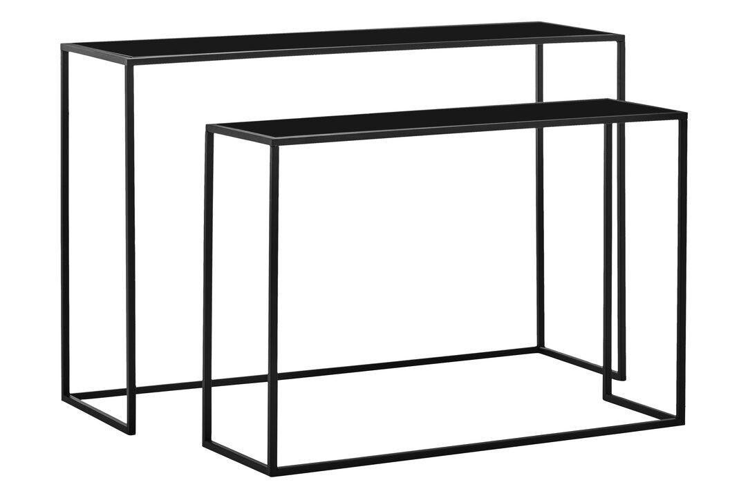 Notting Set Of Two Black Console Tables