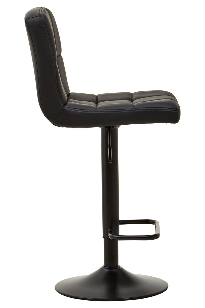 Balmoral Black Faux Leather Bar Chair