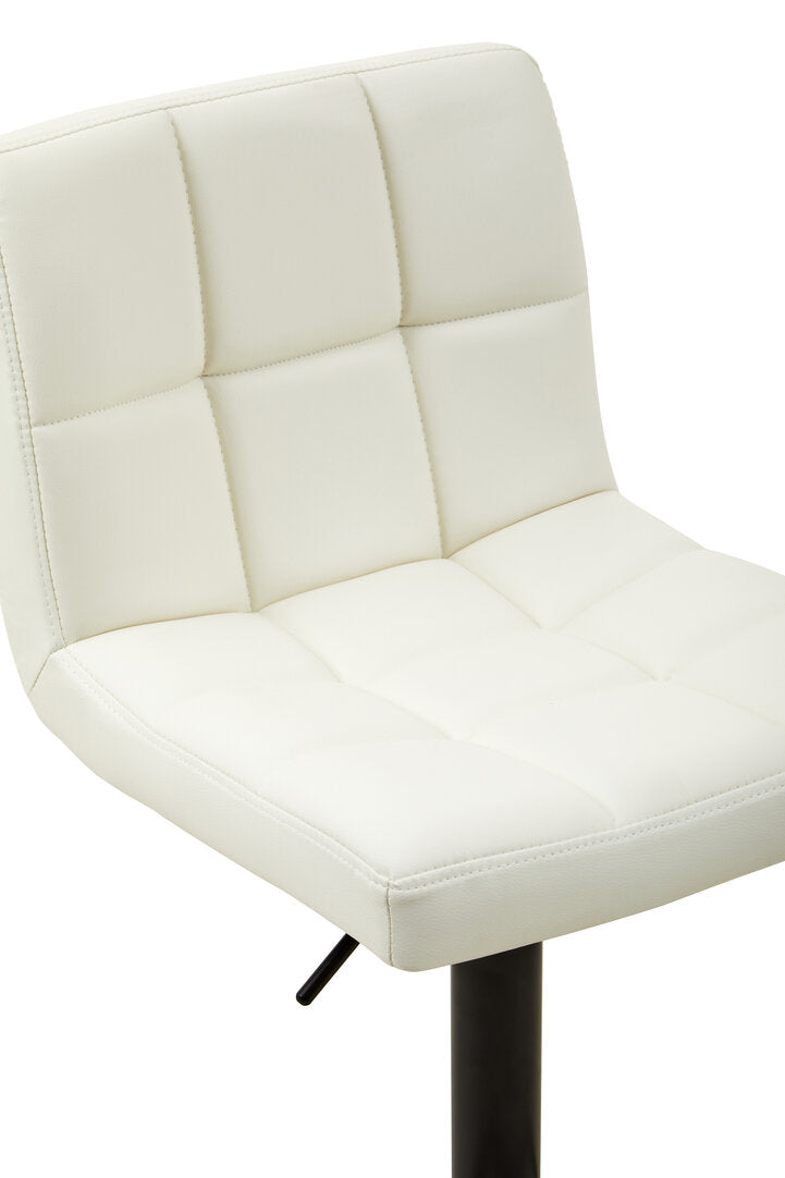 Balmoral White Faux Leather Bar Chair