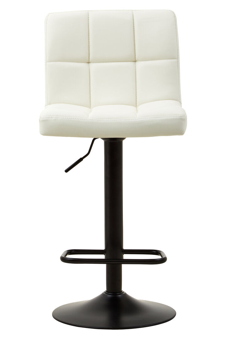 Balmoral White Faux Leather Bar Chair