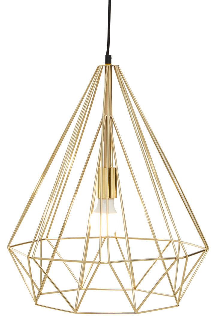Norwich Champagne Gold Conical Pendant light