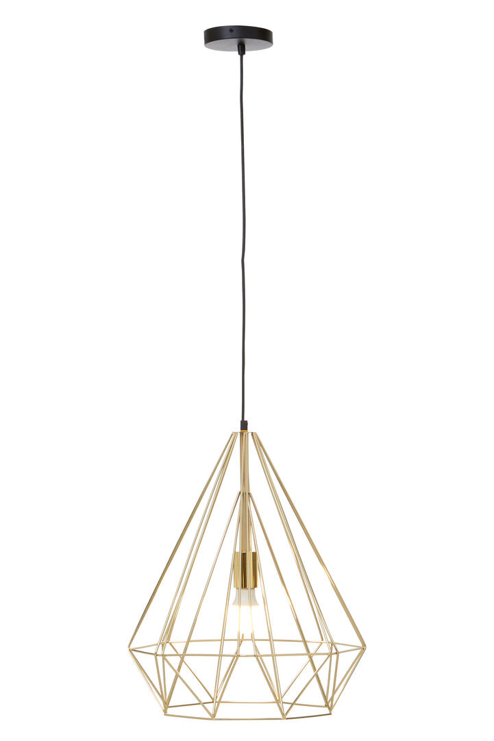 Norwich Champagne Gold Conical Pendant light