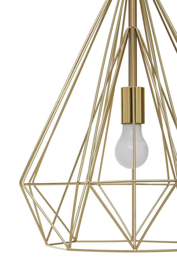 Norwich Champagne Gold Conical Pendant light