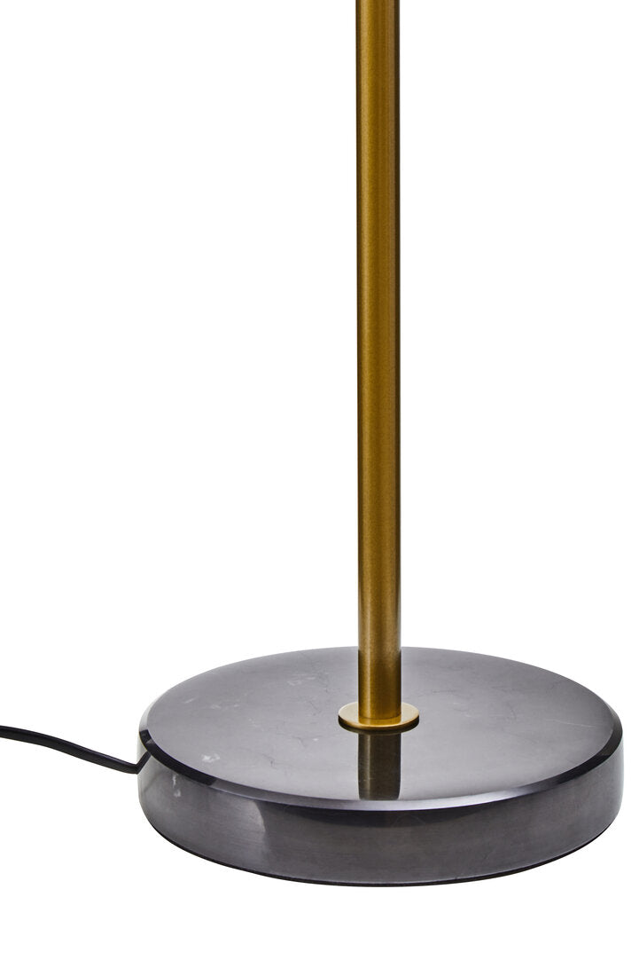 Siena Two Light Gold and Black Marble Table Lamp