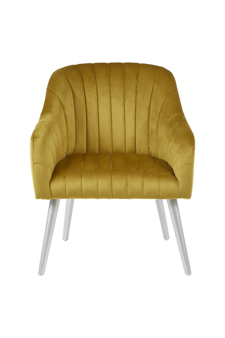 Como Mustard Fabric Armchair