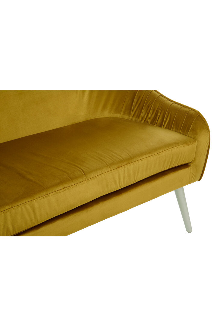 Como Mustard Velvet Sofa
