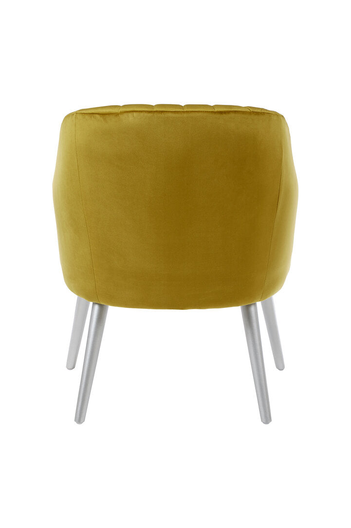 Como Mustard Fabric Armchair