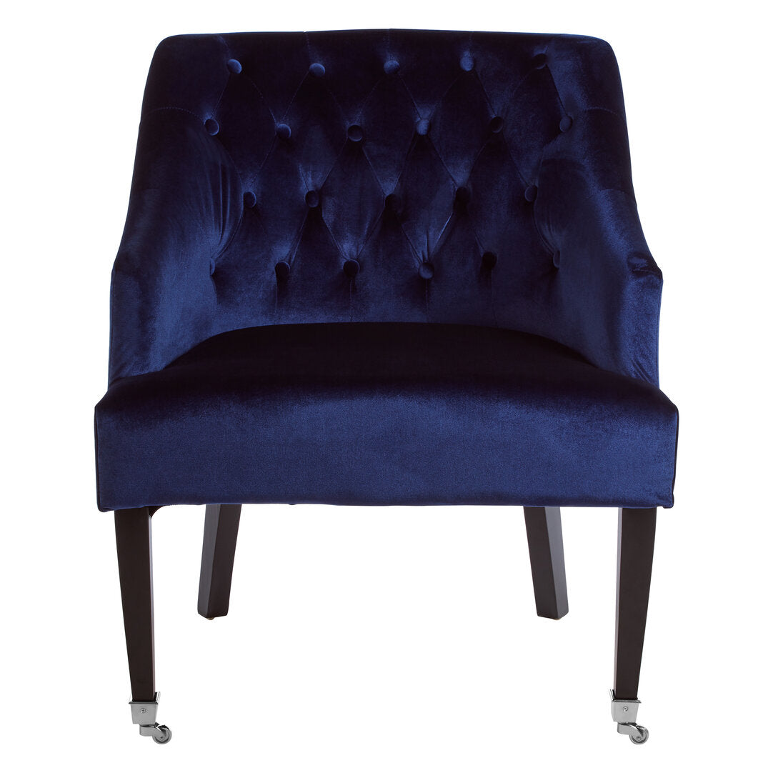 Aurora Blue Velvet Chair