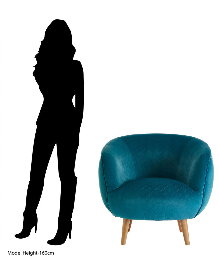 Chelsea Teal Fabric Chair