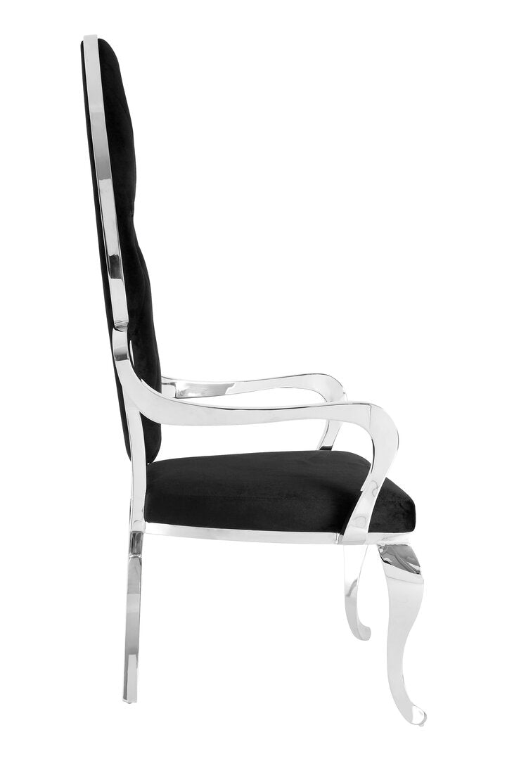 Porto Silver Baroque Chair
