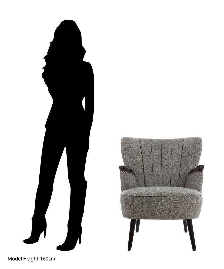 Granada Grey Fabric Armchair