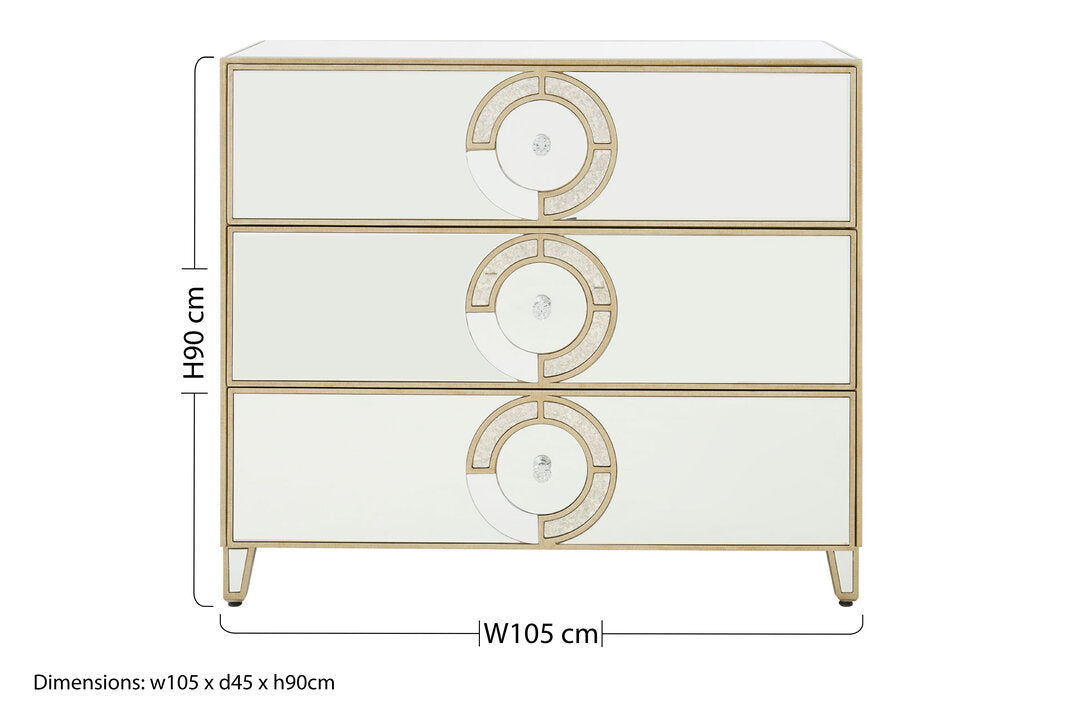 Durham 3 Drawer Unit