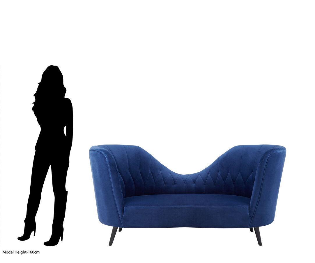 Belgravia Midnight Velvet Chaise