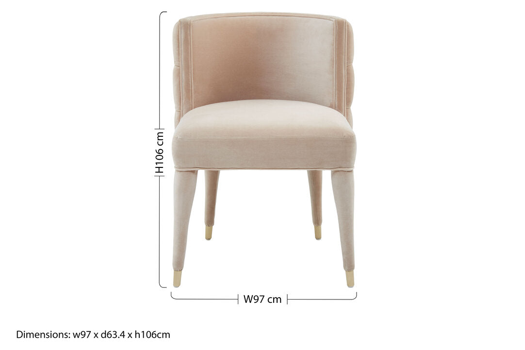 Regent Beige Tufted Backrest Chair