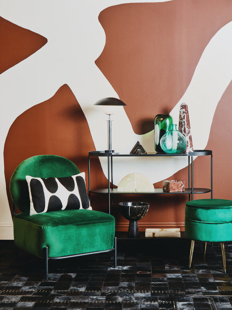 Porto Silver Finish Metal Table Lamp