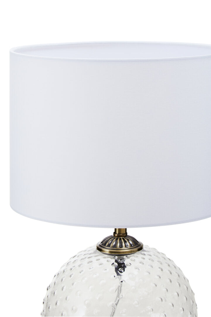 Hudson Clear Glass Table Lamp