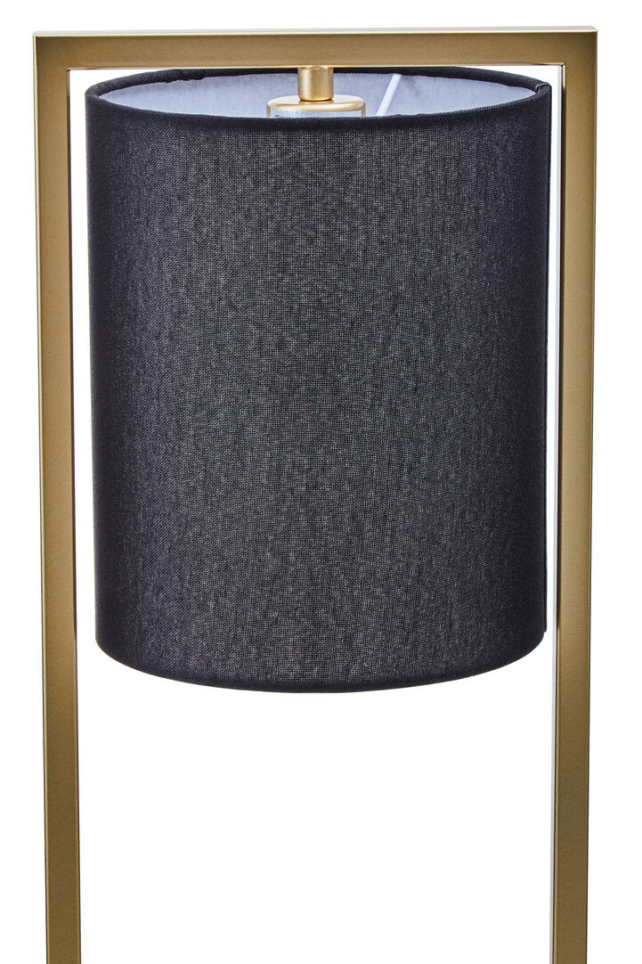 Soho Black Shade With Gold Finish Metal Frame Table Lamp