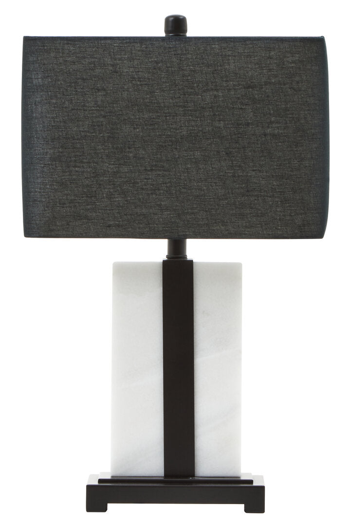 Siena Black and White Marble Table Lamp