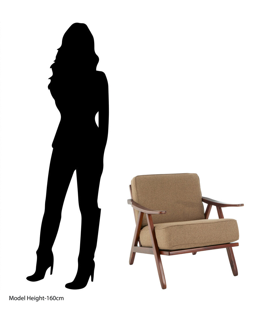 Seville Teak Wood Frame Armchair with Cushions