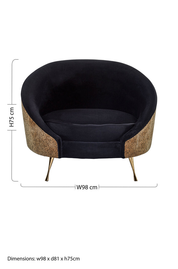 Penzance Leopard Print Armchair