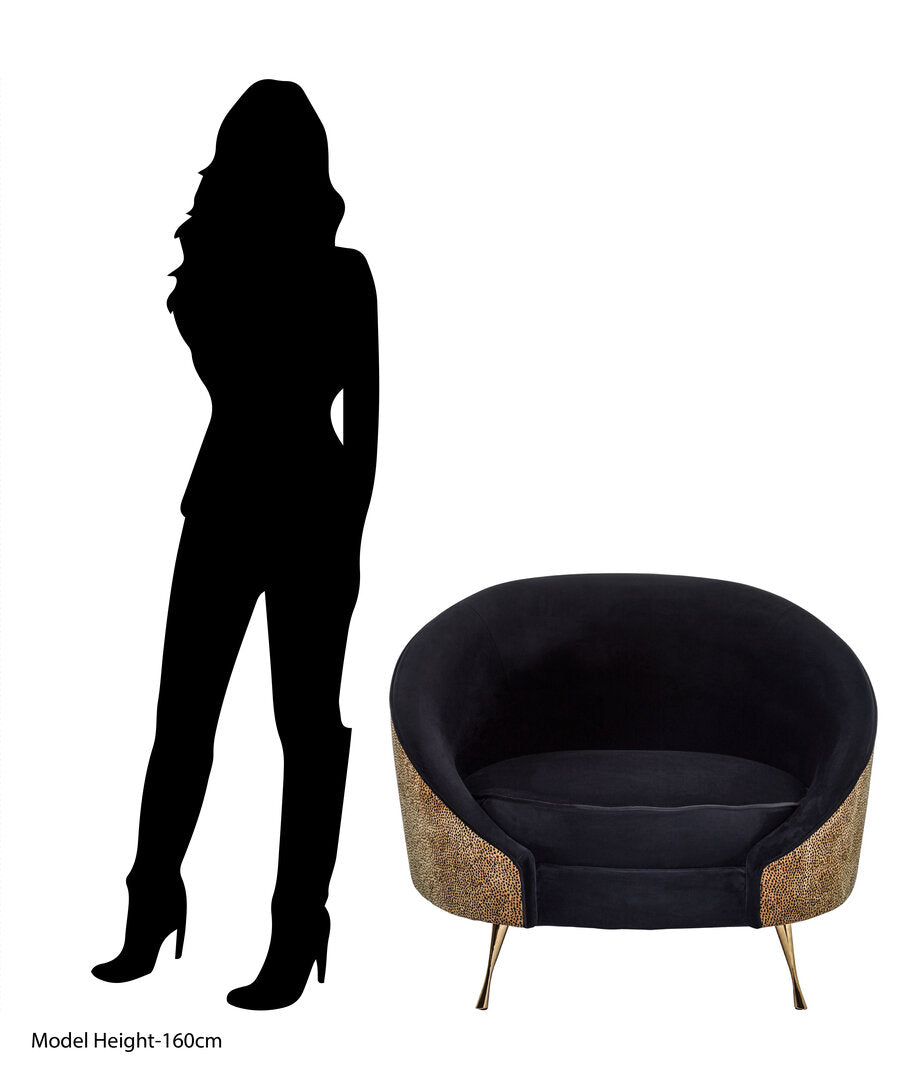 Penzance Leopard Print Armchair