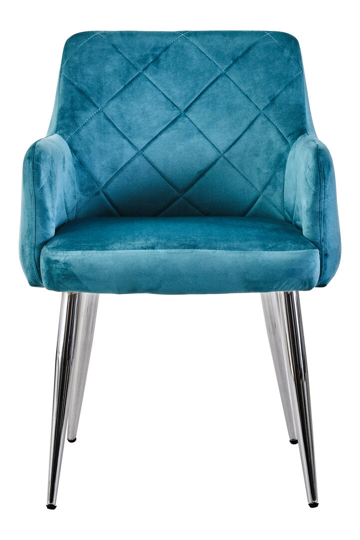 Devon Light Blue Splayed Dining Chair