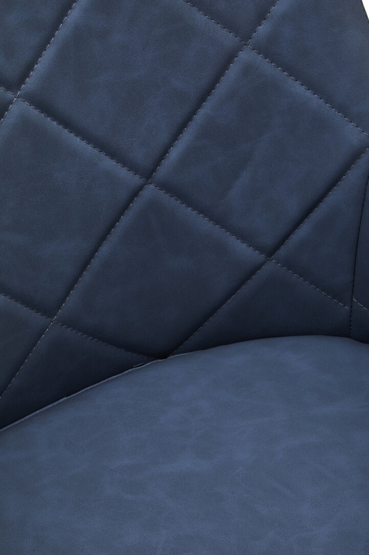 Devon Dark Grey And Chrome Dining Chair