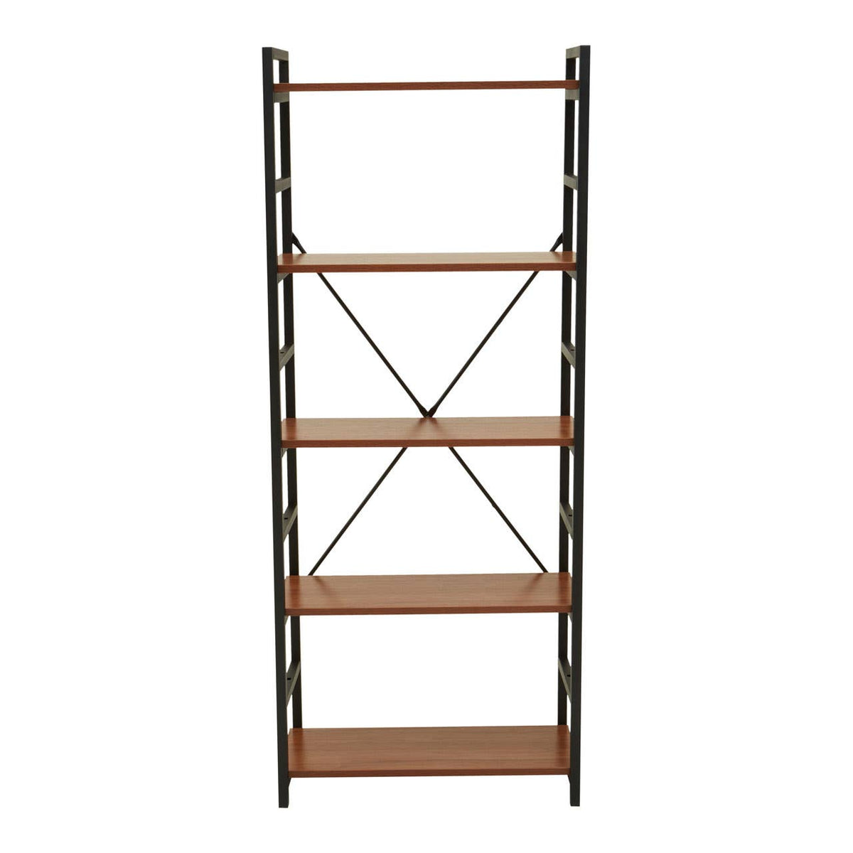 Edale 5 Tier Wood Finish Shelf Unit