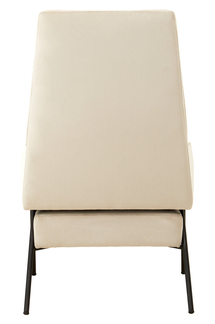 York Cream Velvet Chair